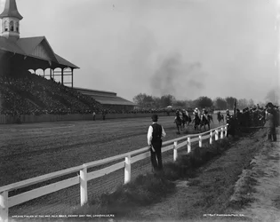 Final de la carrera de una milla, Derby Day 1901, Louisville, Kentucky, 1901